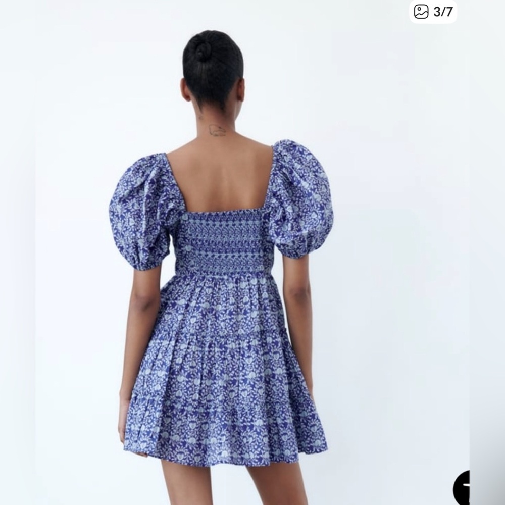 ZARA PRINTED SHORT DRESS